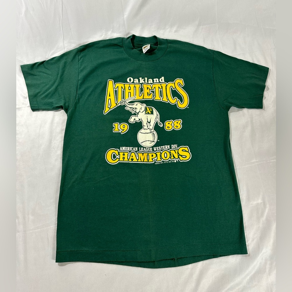 Oakland Athletics Western Div. Champs 1988 Vintage Trench Made In USA X-Large